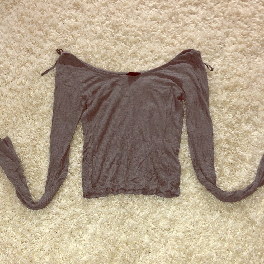 Aeropostale Long Sleeve Crop Top